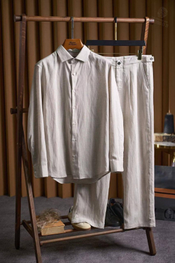 Льняной костюм Zegna