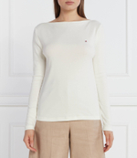 Блузка CODY RIB SLASH-NK LS Tommy Hilfiger - белый(WW0WW40829)