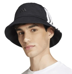 Теннисная кепка Adidas 3-Stripes Bucket - black/white