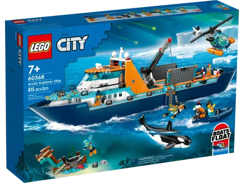 Конструктор LEGO City 60368 Корабль «Исследователь Арктики»