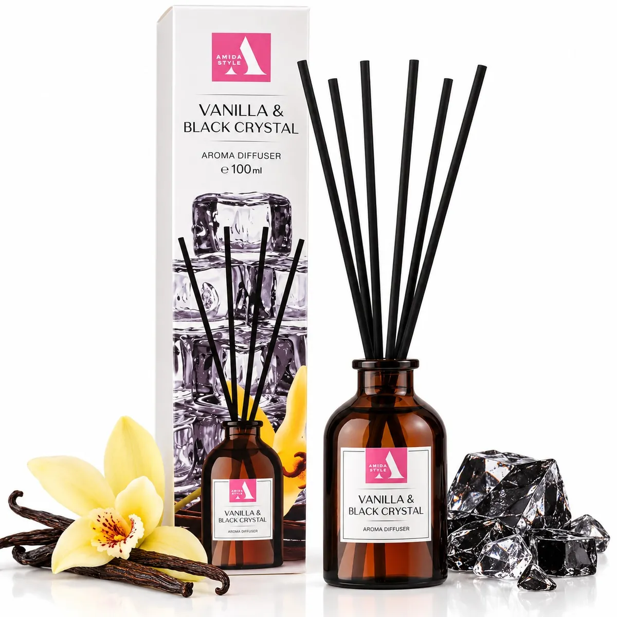 Aroma Style ароматический диффузор Vanilla & Black Crystal 100 мл — фото 6