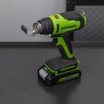 Аккумуляторный строительный фен Greenworks, G24HG, 3400207,24v, без АКБ и ЗУ