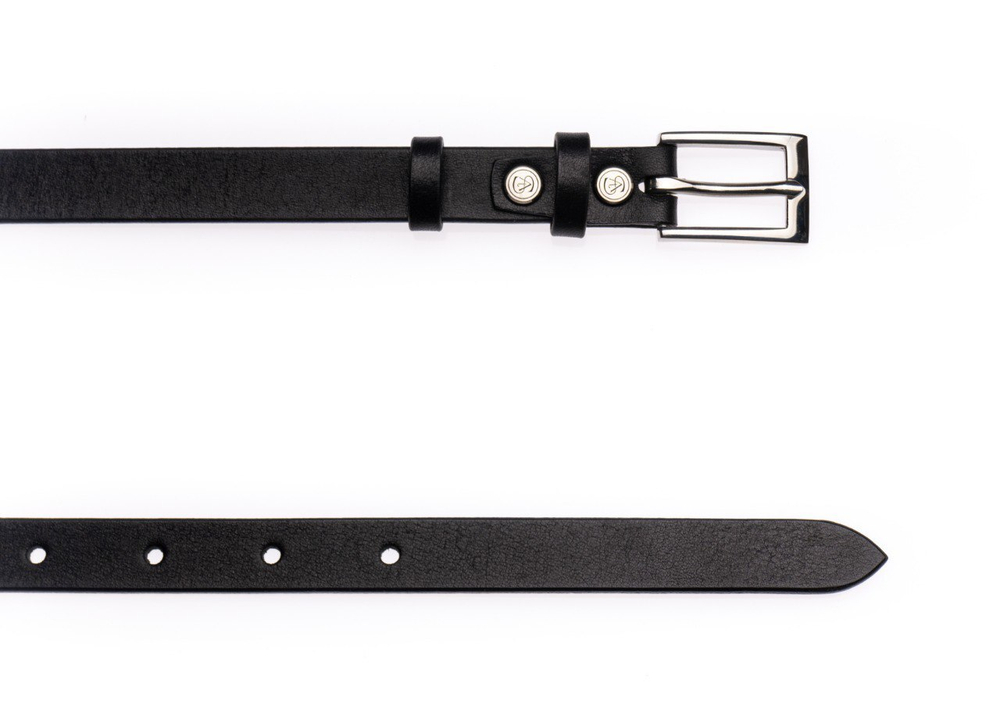 Ремень Saint belt slim серебро