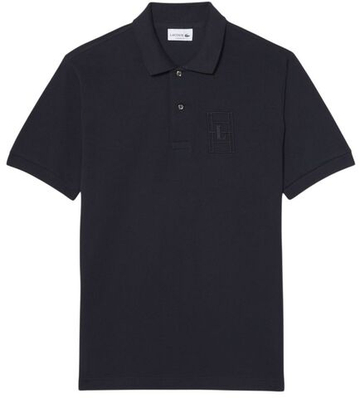 Теннисное поло Lacoste Classic Fit Embroidery Detail Petit Piqu_ - black