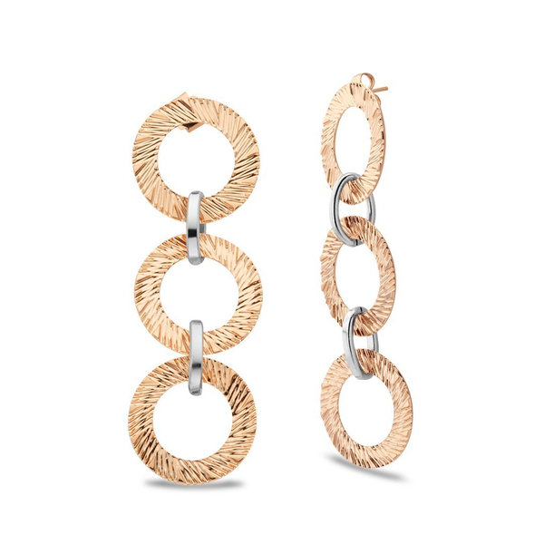 Серьги Boccadamo Magic Circle Rosegold XOR537RS RG с золотым покрытием