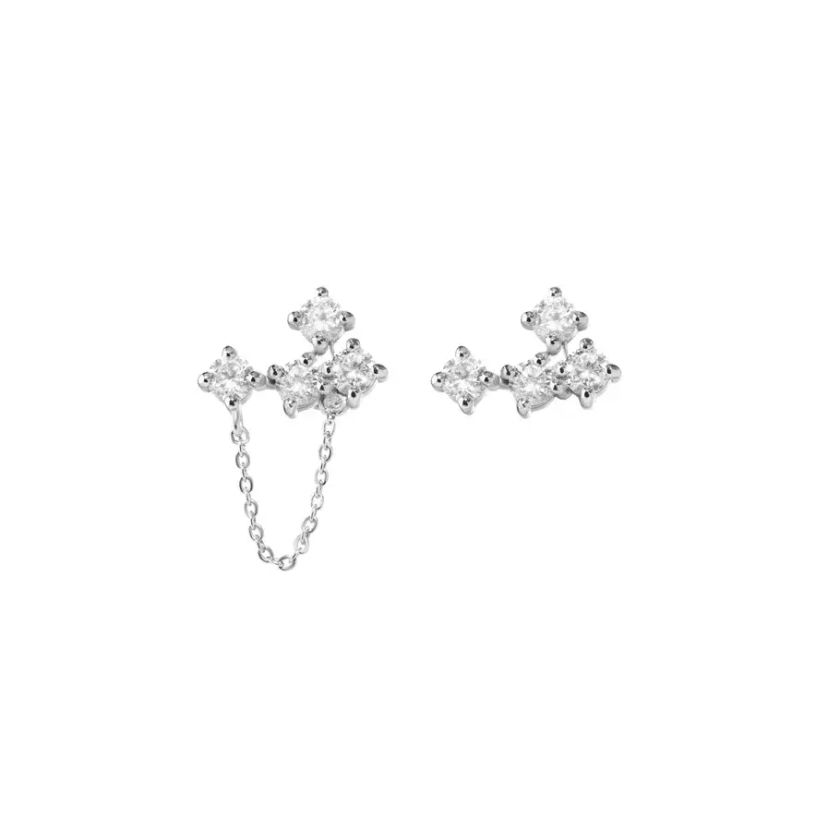 Серьги Серебряное Созвездие