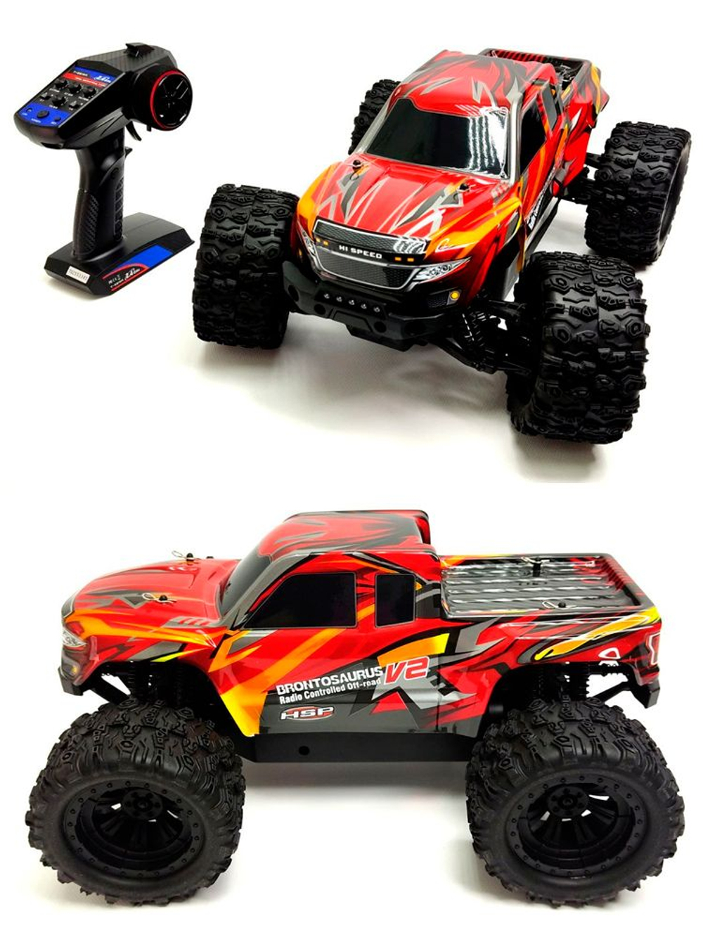 Радиоуправляемая машина монстр HSP Brontosaurus 4WD RTR масштаб 1:10 2.4G - 94111V2 88084