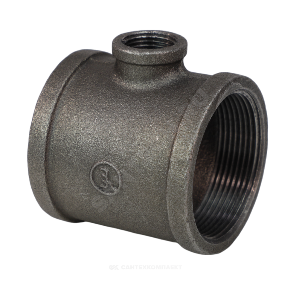 Тройник переходной чугун Ду 20х15 (3/4"х1/2") ВР/ВР Fittex PLUS