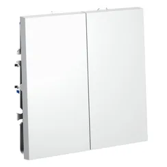 перекрёстный переключатель двухклавишный Voltum S70 Белый матовый VLS020502