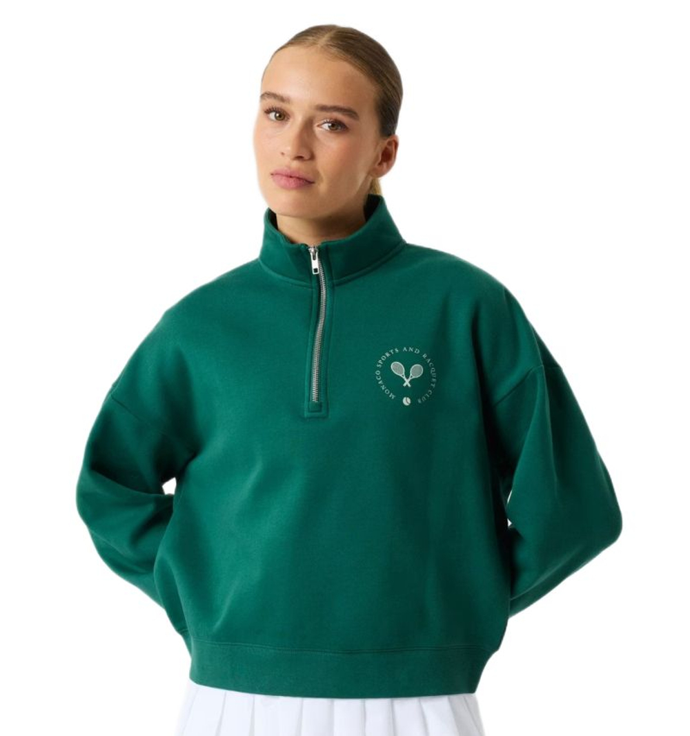 Женская Кофта теннисная Björn Borg Halfzip - posy green