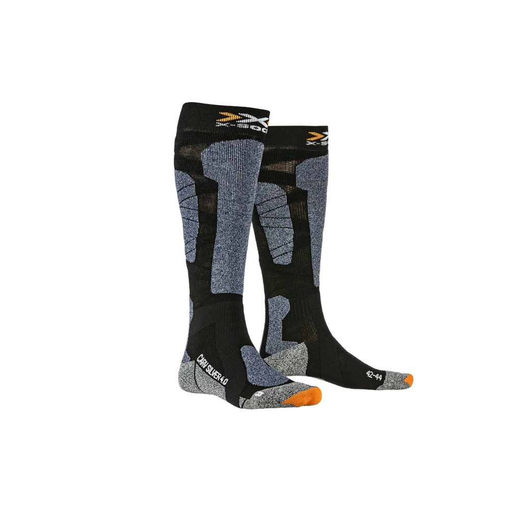 Носки X-Socks Carve Silver 4.0 Black/Blue Melange