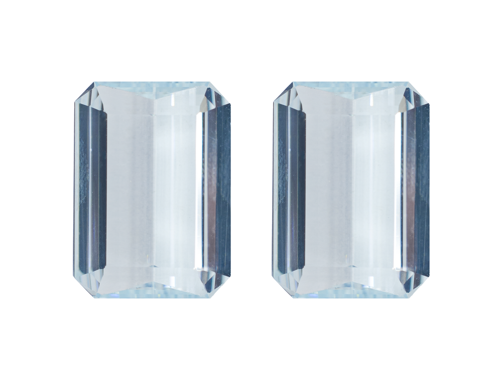 Аквамарин пара (октагон 25.80 ct)