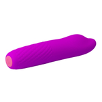Лиловый вибратор-ротатор 16см Pretty Love Classic Silicone Rechargeable Rotating Vibrator Burke BI-014584X