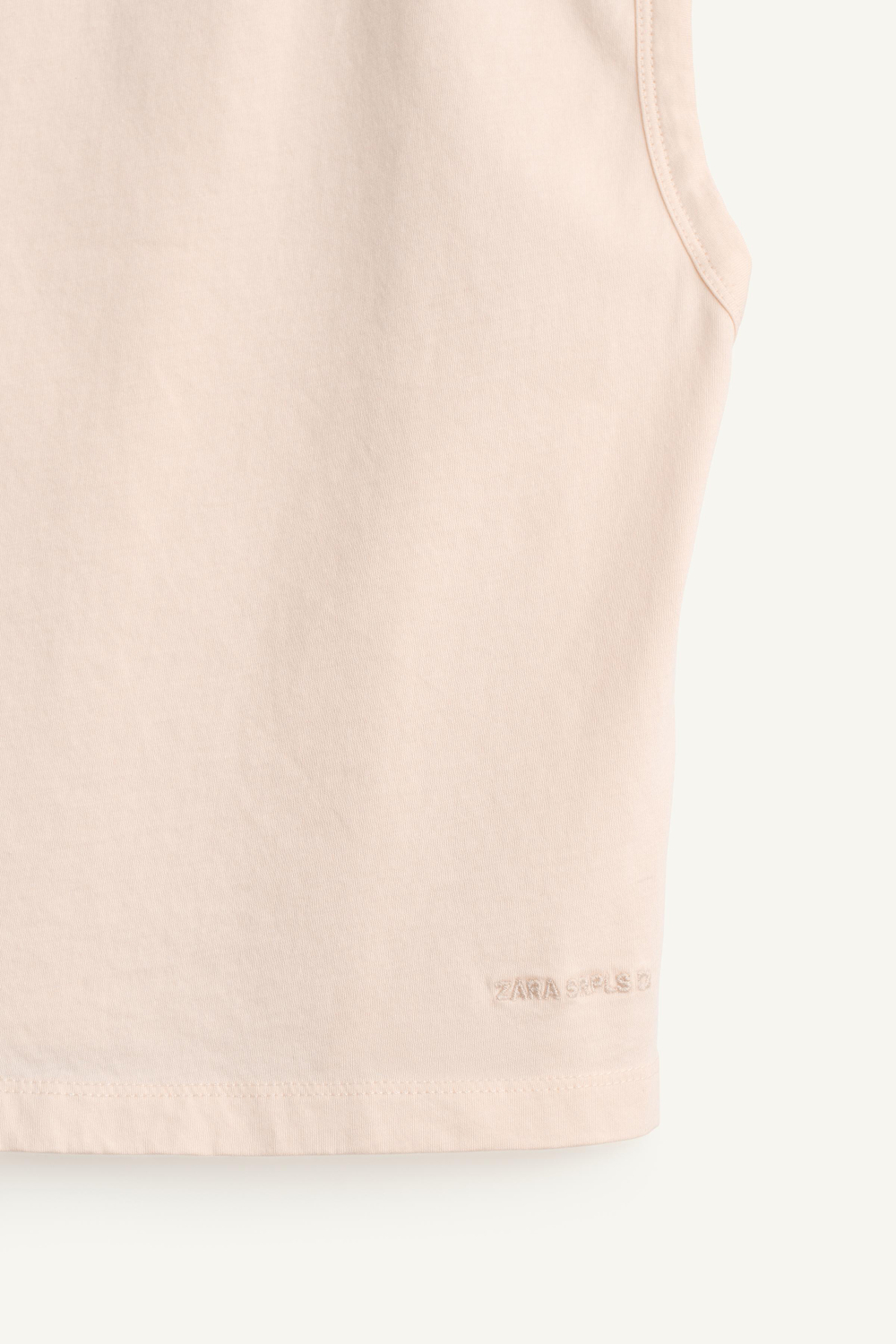 ZARA ФУТБОЛКА БЕЗ РУКАВОВ, ПАСТЕЛЬНО-РОЗОВЫЙ