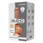 Телесный фаллоимитатор 17,5см на присоске с мошенкой SilexD Premium Silicone Dildo 7" Model 3