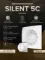 Вентилятор накладной SILENT D125 обр.клапан белый матовый DICITI