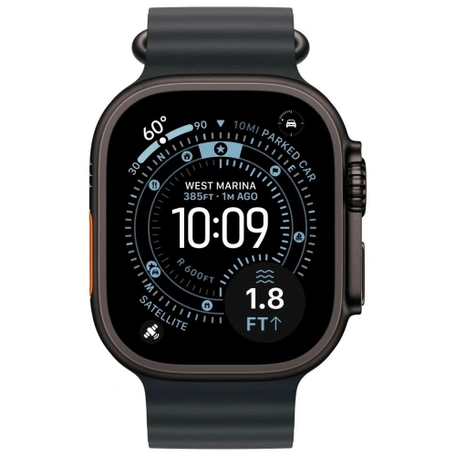 Умные часы Apple Watch Ultra 3 49 мм Black Titanium Case with Black Ocean Band