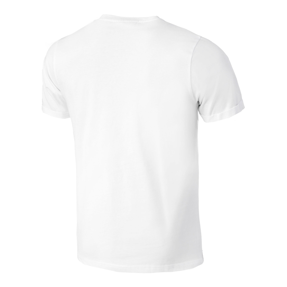 Мужское теннисное поло Quiet Please Ocean Stripe T-Shirt Men - White, Blue