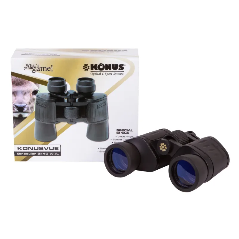 Бинокль Konus Konusvue 8x40 WA с коробкой, вид справа