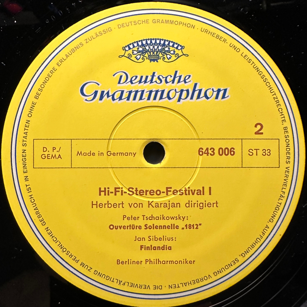 Лист, Чайковский, Сибелиус ‎– Hifi Stereo Festival 1 (Германия 1971г.)