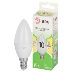 Лампа светодиодная ЭРА GREEN LINE LED B35-10W-830-E14 GL 10Вт свеча теплый свет E14 | Лампы cветодиодные Свеча (B/C)
