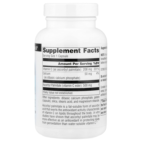 Source Naturals, аскорбил пальмитат, 90 капсул