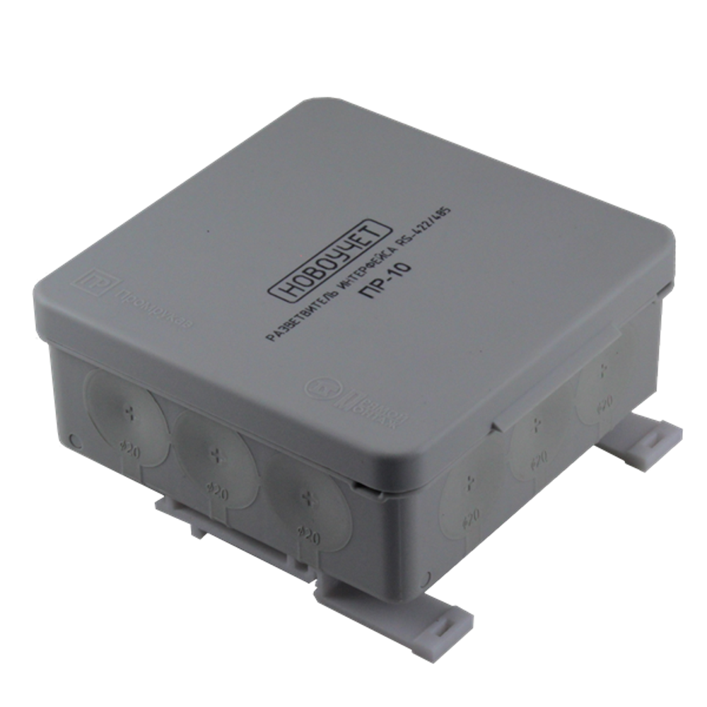 Разветвитель интерфейса RS-422/485 ПР-8 IP55 (исполнение 1, на дин-рейку) DS1-R-0805.1