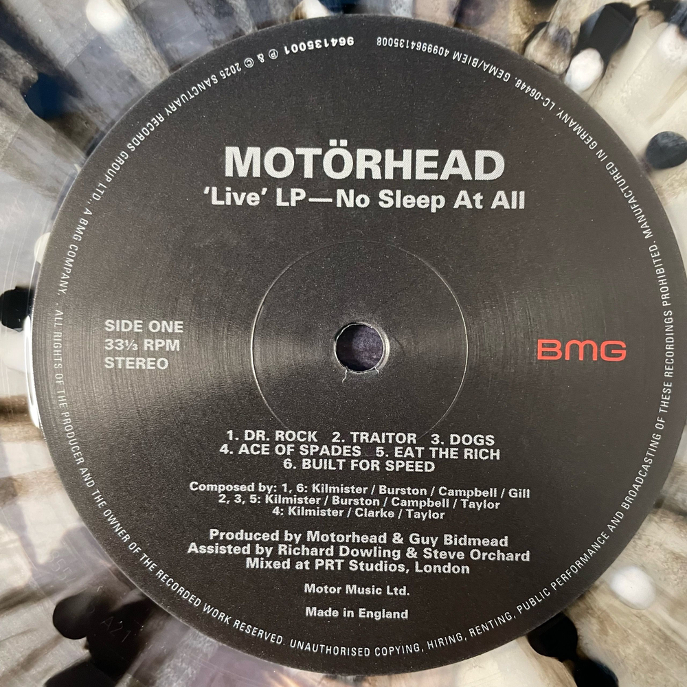 Виниловая пластинка LP Motorhead No Sleep At All (Европеский Союз 2025)