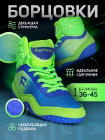 Борцовки RAGE FALCON сине-зеленые.