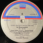 Гендель - Воскресение 3LP (Германия 1982г.)
