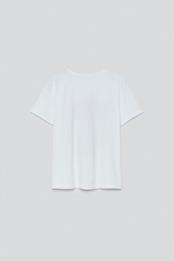 ZARA X BAISI GUADAGNINO ФУТБОЛКА С ПРИНТОМ, БЕЛЫЙ/КРАСНЫЙ