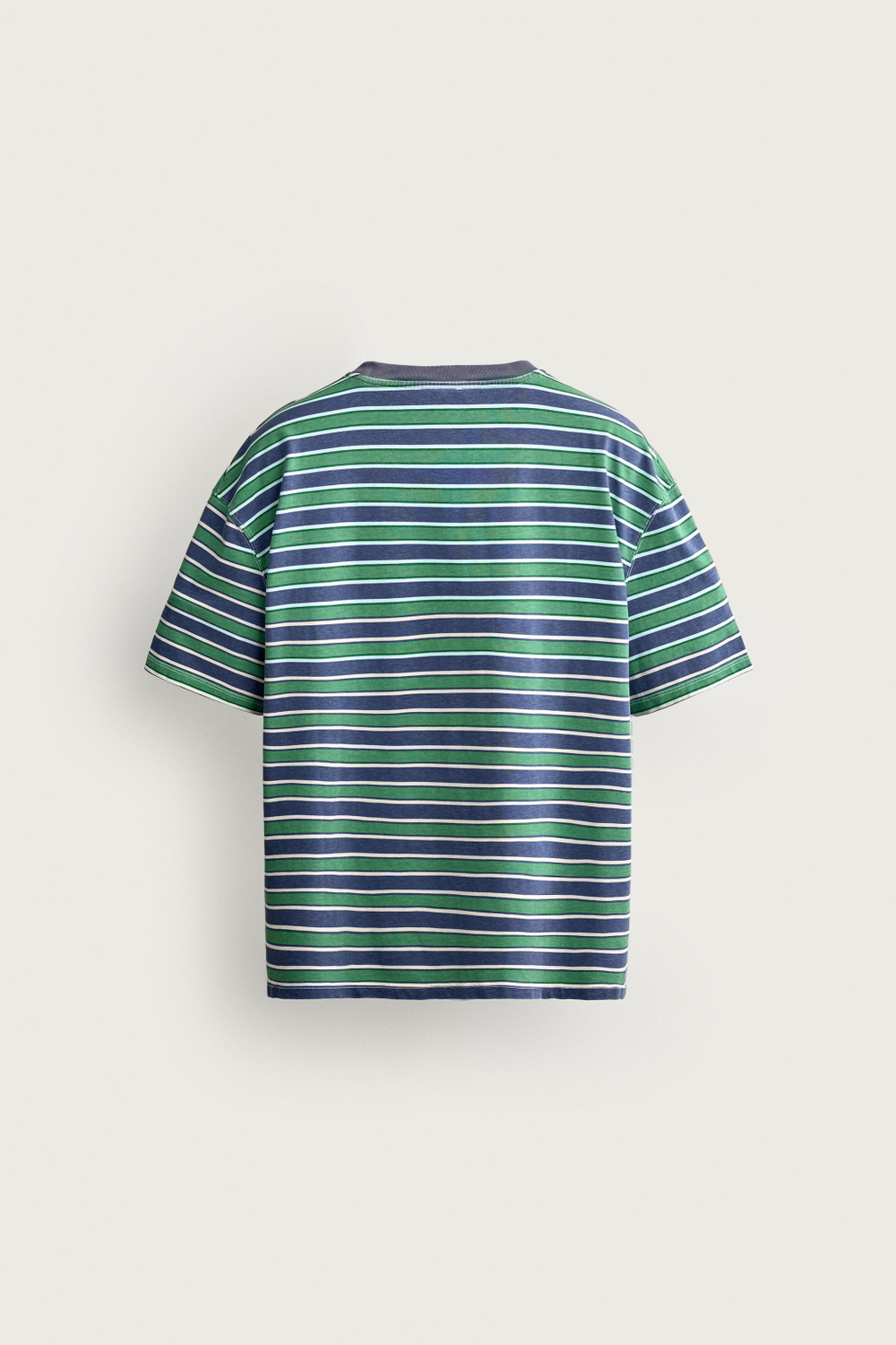 УКОРОЧЕННАЯ ФУТБОЛКА В ПОЛОСКУ — ZARA
