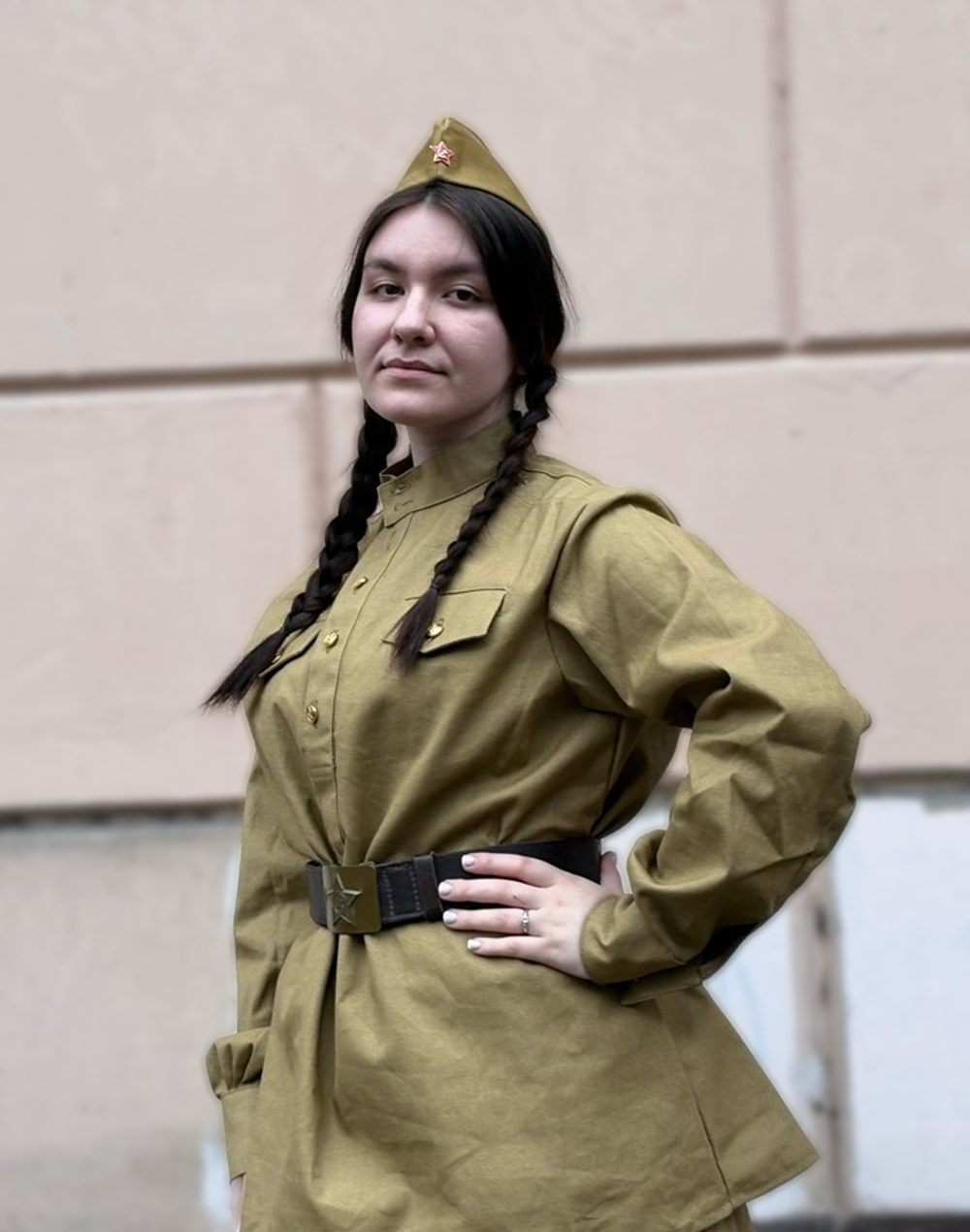 Костюм ВОВ женский Гимнастерка с юбкой
