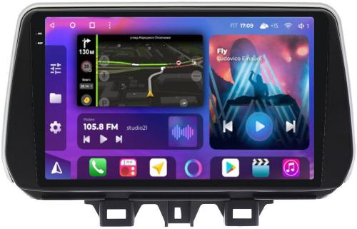 Магнитола для Hyundai Tucson 3 2018-2021 - FarCar BM1135M-2K монитор 9.5" 2K QLED на Android 14, Быстрая, CarPlay, 4G SIM-слот