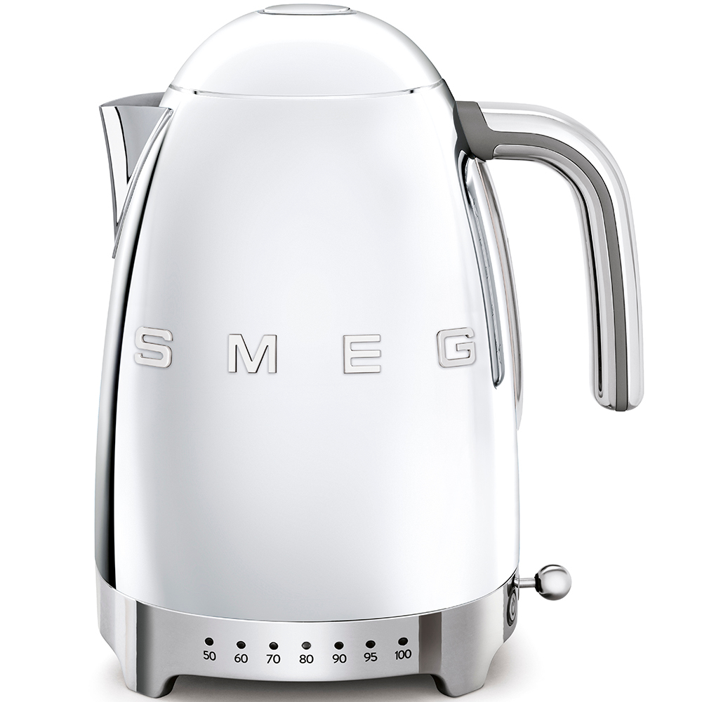 Чайник с регулируемой температурой 1.7л Smeg Стиль 50-х годов 3D стальной