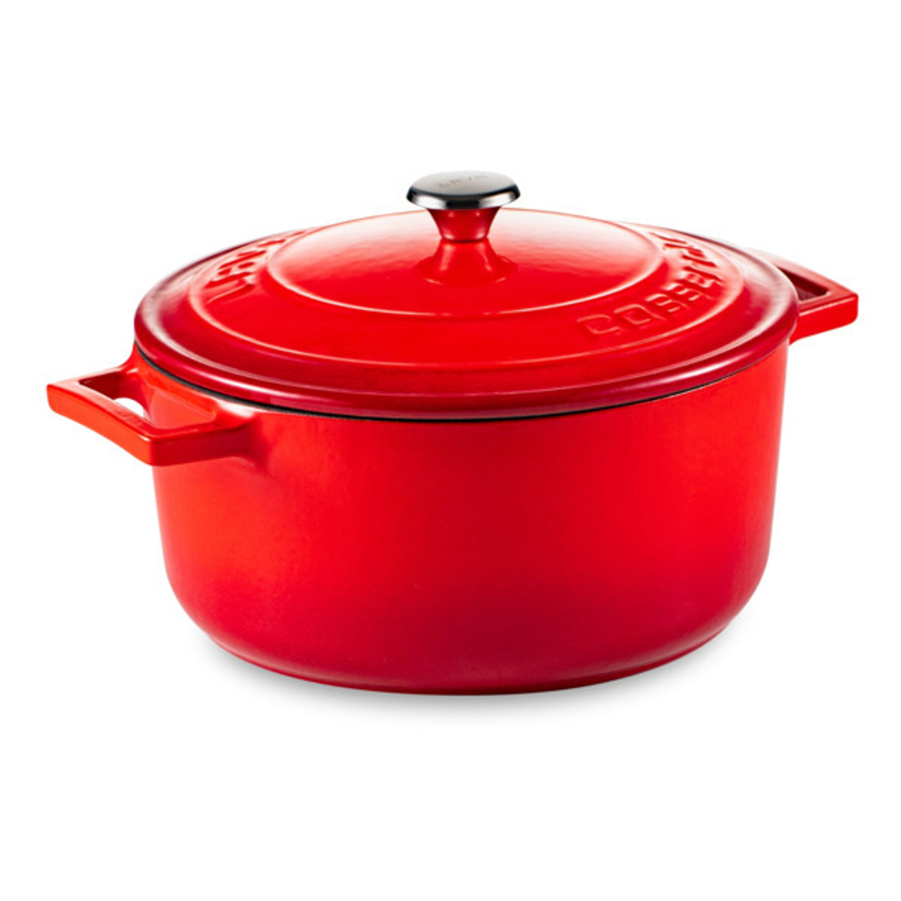 Кастрюля с крышкой LAVA d22см 3.4л красная