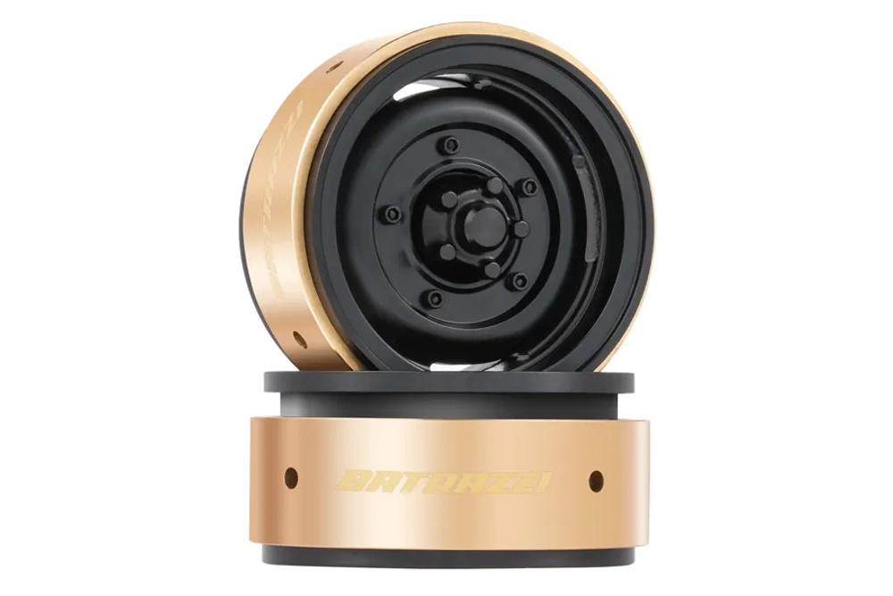 Диски BATRAZZI 1.9 Алюминиевые Beadlock 4-Slot Road Wheels with Brass Weights (2шт)
