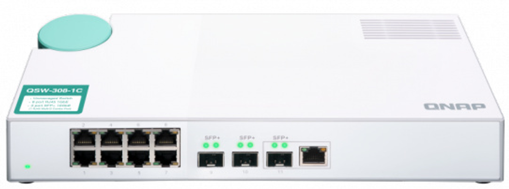 Коммутатор неуправляемый QNAP QSW-308-1C