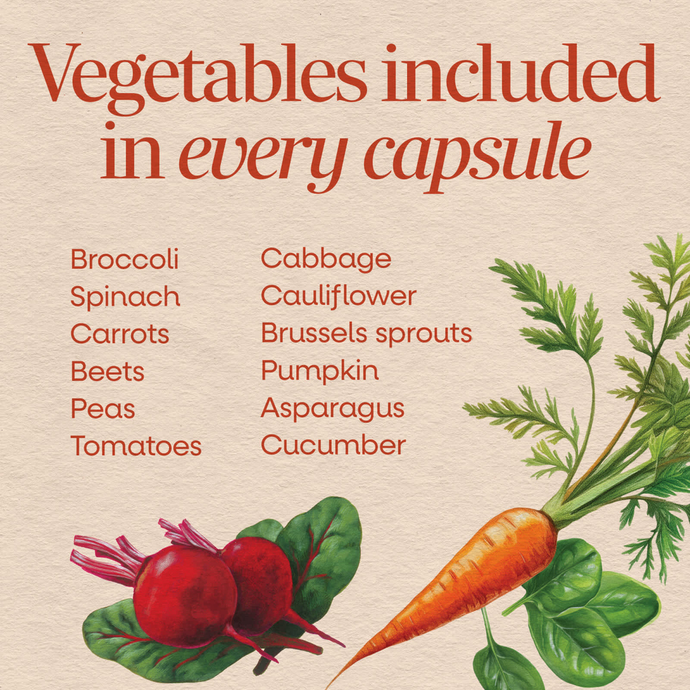 Nature's Way, Garden Veggies™, вегетарианская порошковая смесь, 60 веганских капсул