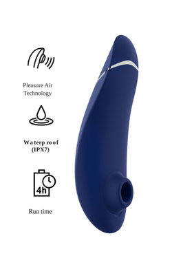Womanizer Premium 2 - Бесконтактный клиторальный стимулятор, синий
