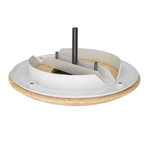Анемостат ERA 10DW Pine MS c металлическим фланцем и деревянным обтекателем для бань и саун, сосна с распорными лапками, dØ100