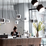 Pendant design lamp  AIM by Flos (1 lampshade ,  White,  Size S)