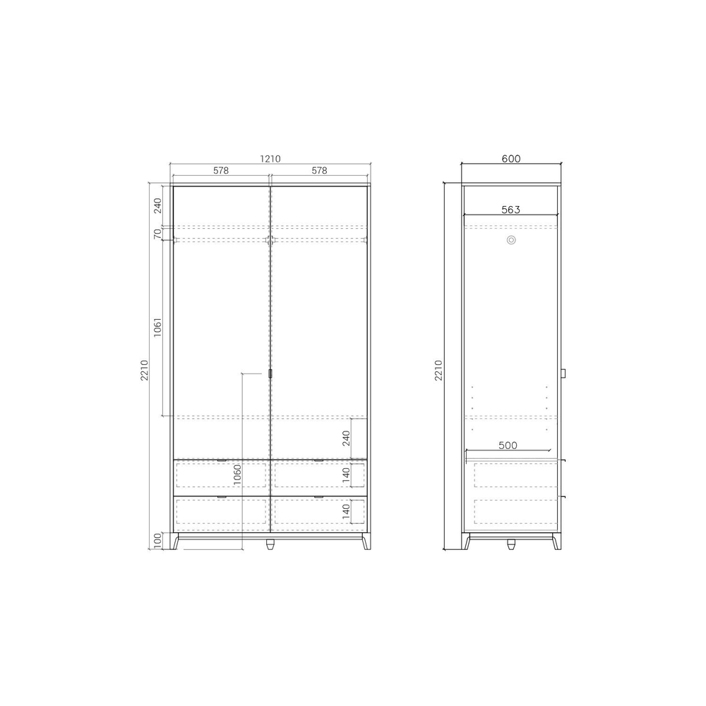 Шкаф Case CS217
