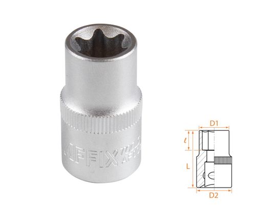 AFFIX (AF00043016) Головка торцевая TORX Е-стандарт 1/2", E16