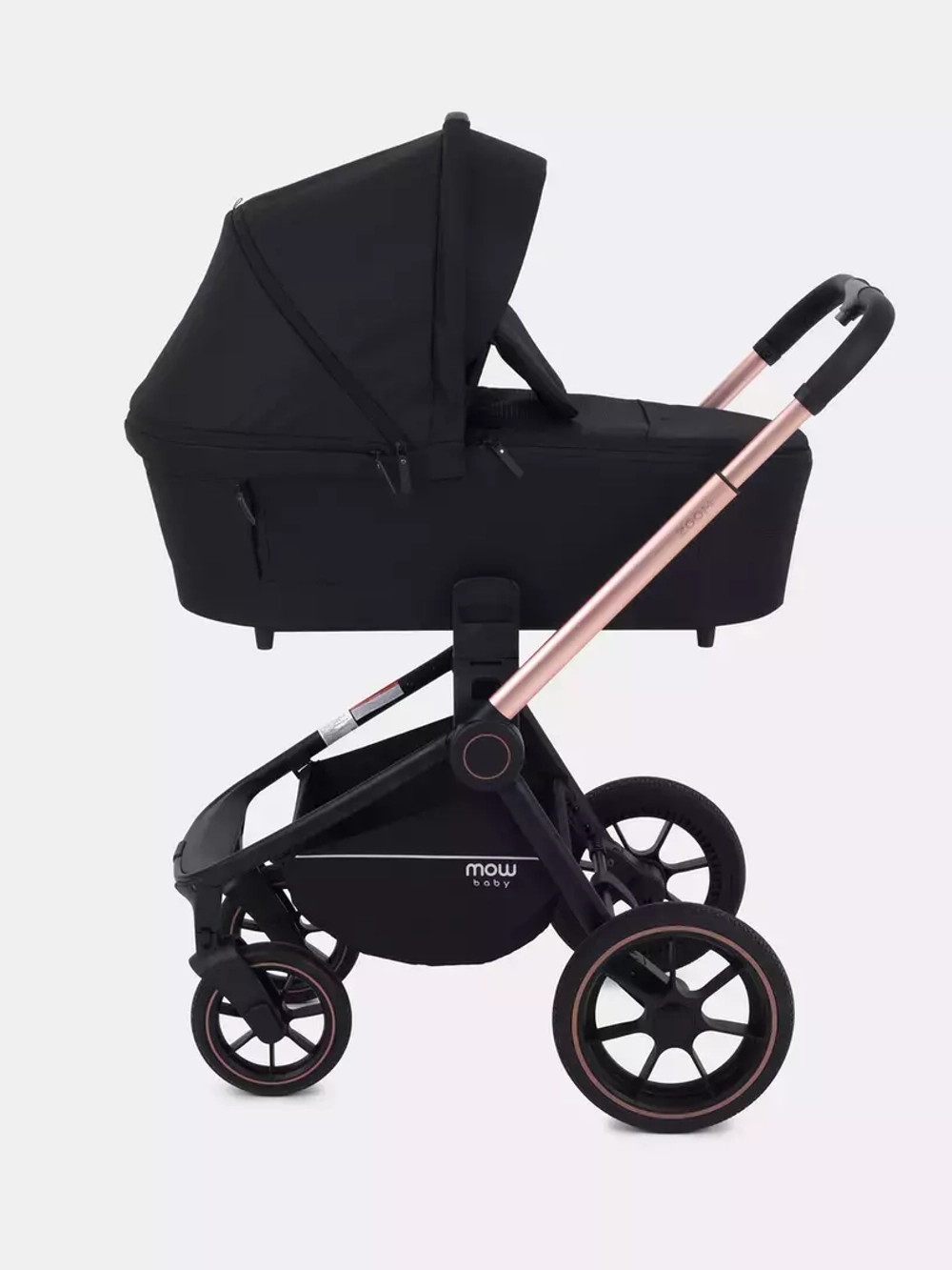 Коляска детская MOWBaby "ZOOM"PU (2в1) RA086 Gold Black