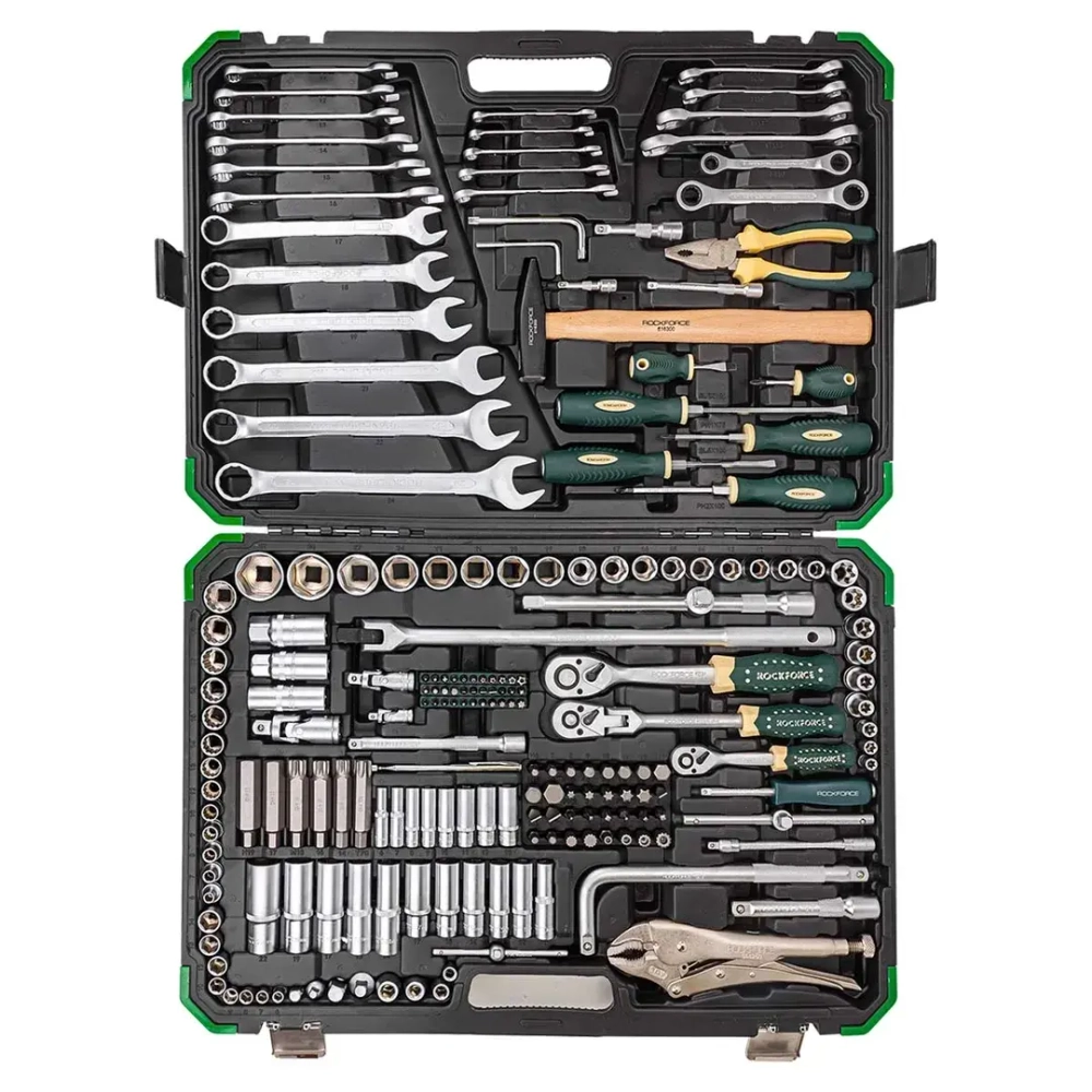 Набор инструментов 202+2пр. 1/4'', 3/8'', 1/2''(6гр.,12гр.) RockFORCE RF-42022+2