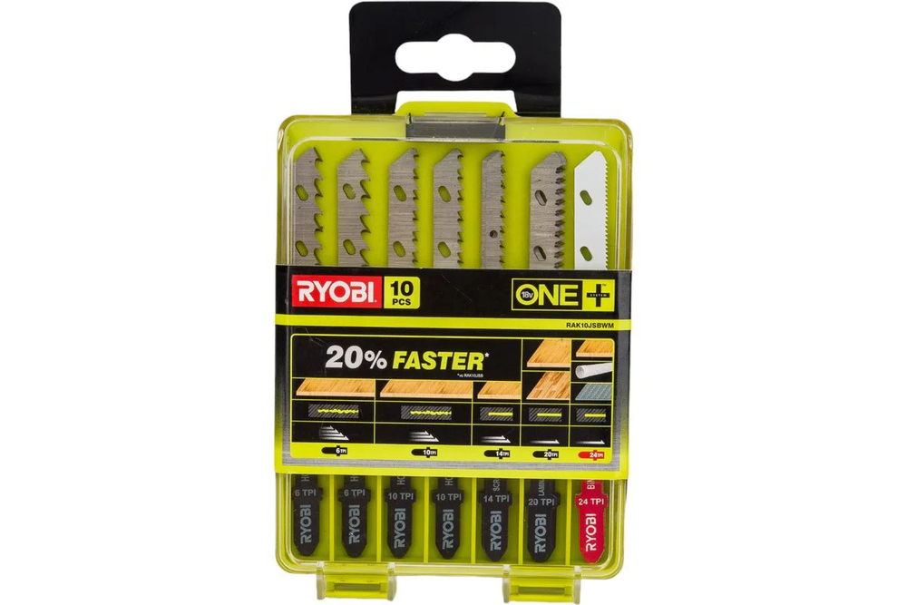 Ryobi Набор пилочек для лобзика 10шт 5132002811