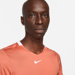 Мужское теннисное поло Nike Court Dri-Fit T-Shirt Men - Orange, White