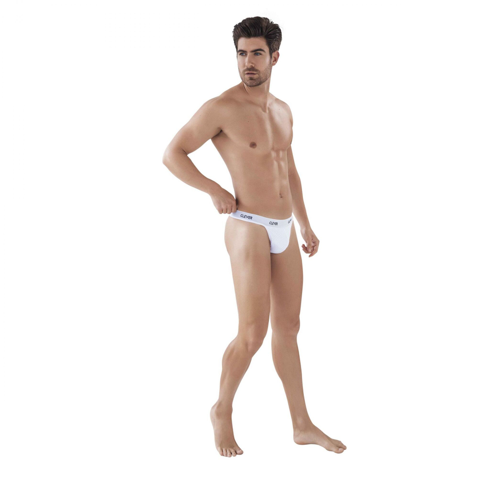 Белые мужские трусы-тонги Latin Lust Thong (Размер: S) (Цвет: белый)