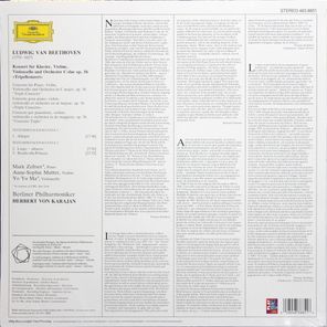 Anne-Sophie Mutter, Mark Zeltser, Yo-Yo Ma, Berliner Philarmoniker, Herbert von Karajan / Ludwig van Beethoven: Triple Concerto (LP)